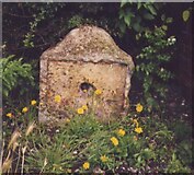 SK4685 : Old Milestone, on Worksop Rd (was A57), Aston (2005) by Christine Minto