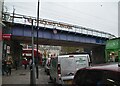 TQ3484 : Railway bridge, A107, Hackney by N Chadwick