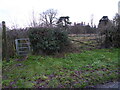 Footpath, fingerpost and kissing gate near Shoot Hill House