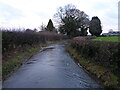 Flood waters on the lane