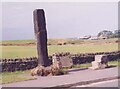 Old Guide Stone and Old Milestone, A658, Victoria Avenue