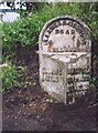 Old Milestone,  A6025, Park Road, Elland