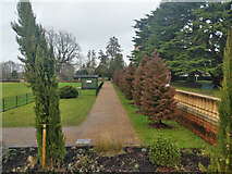 TQ2938 : Path, Worth Park Gardens, Pound Hill, Crawley by Robin Webster