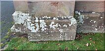 NX8895 : Benchmark on Thornhill Parish Church by Jonathan Glew