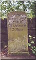 Old Milestone, B6108, just N of junction with B6110, Armitage Road