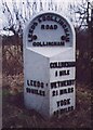 Old Milestone, A58, Leeds Road, W end of Collingham