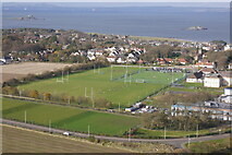 NT5584 : North Berwick High School playing fields by Richard Webb