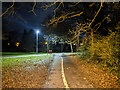 Foot and cycle path towards industrial area, Northgate, Crawley