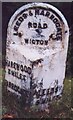 Old Milestone, A61, Alwoodley Gates crossroads, Wigton