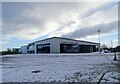 Consett Leisure Centre on a snowy day