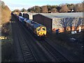 SP2865 : Northbound container freight, Warwick by Robin Stott
