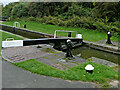 SO9286 : Top gate at Delph Locks No 2 near Brierley Hill by Roger  Kidd