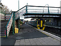 A train for Birmingham departing from Newtown