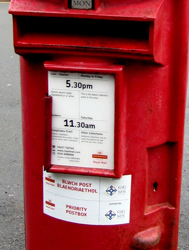 postbox label