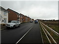 Houses at the northern end of Watts Drive