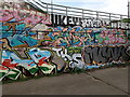 View of graffiti under the A406 bridge #6