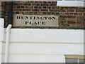 Historic Nameplate, Huntington Place, Tynemouth