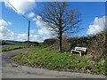 A seat in the winter sunshine, Whey Cross