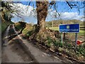 SO8282 : County sign along Sheepwash Lane by Mat Fascione