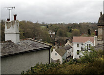 SE3457 : Water Bag Bank and the High Bridge seen from The Parsonage, Knaresborough by habiloid
