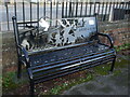 War memorial bench in Hanham - 2