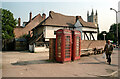 Red telephone boxes in Prittlewell, Southend on Sea