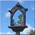 TM5197 : Blundeston village sign by Adrian S Pye