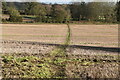 Footpath across field