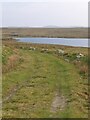 NB3247 : Moorland track by Loch Spealltrabhat Mòr, Isle of Lewis by Claire Pegrum