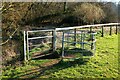 Kissing gate on public footpath, near Hartlebury, Worcs