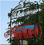 TM3569 : Peasenhall village sign by Adrian S Pye