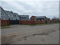 Walled and gated housing estates at Uffington near Shrewsbury