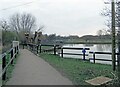 Towards the River Soar and the canal at Watermead