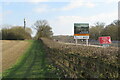 Footpath by the side of the M1