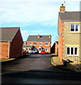 Residential side road in Raglan, Monmouthshire