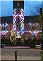 SJ9494 : Town Hall Christmas lights by Gerald England