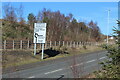 Road direction sign, Aberbargoed