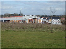 SO8753 : New footbridge over the A4440 by Chris Allen