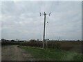 Footpath crossing a private road