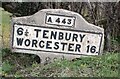 Old Milestone on the A443 in Lindridge