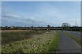 Cycle path beside Moor Lane