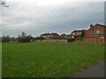Grassy area and the rear of Battenhall Rise, Worcester