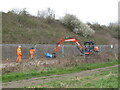 TQ2181 : HS2 sewer diversion work, Old Oak Common by David Hawgood