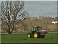 Fertilising farmland, near Willerby