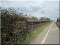 Former railway bridge parapet