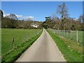 Road approaching Bronsil Castle