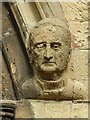 SO8932 : Carved head of a former vicar of Tewkesbury#1 by Philip Halling