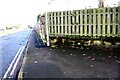 Angled wall on south side of Tweedie Terrace at North Street junction