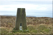 NG4161 : Creag Chragach Trig Point Flush Bracket 10078 and view to West by thejackrustles