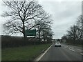 Signage on A523